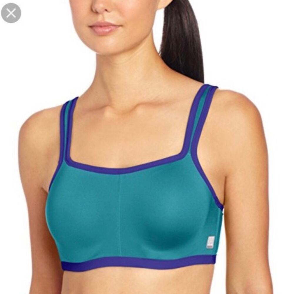 Natori Yogi convertible blue purple sportsbra sports bra 36DDD